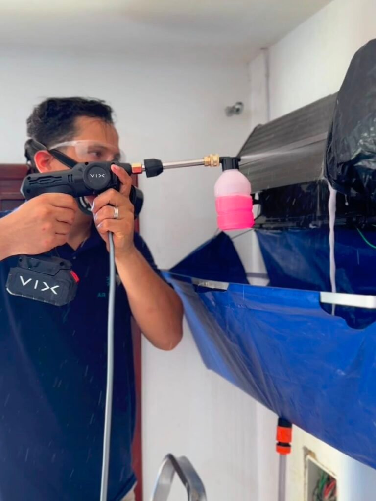 Higienização de ar-condicionado